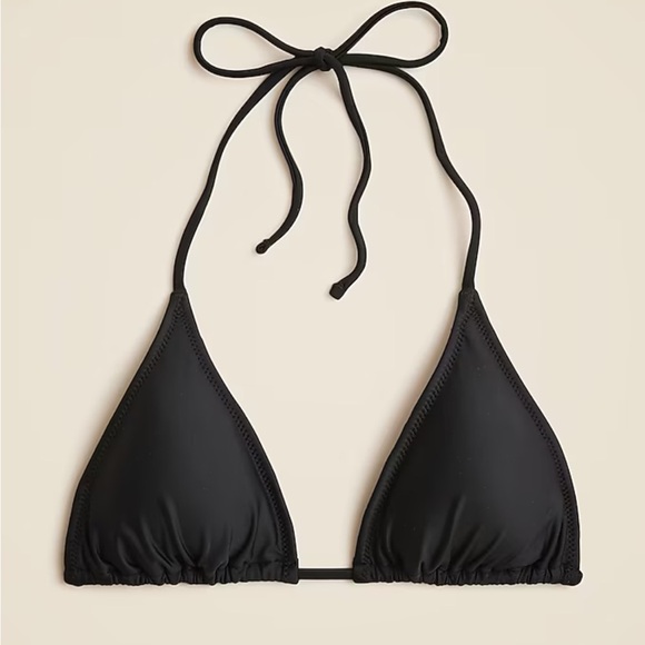 J.Crew Swim String Bikini Top Black Size 3X $70 Retail NWT - Picture 1 of 3